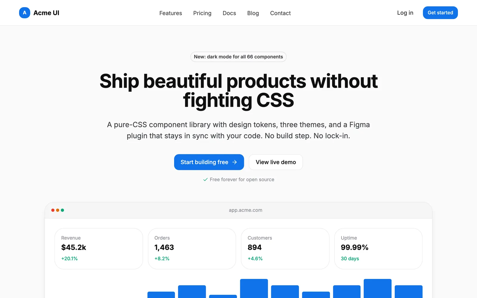 Landing — Landing page page preview